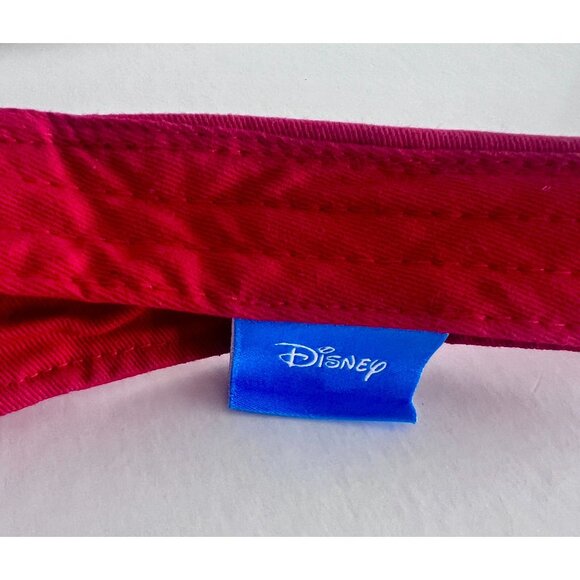 Disney Minnie Mouse Red & Black Visor Hat For Woman or Older Kids - Picture 7 of 11